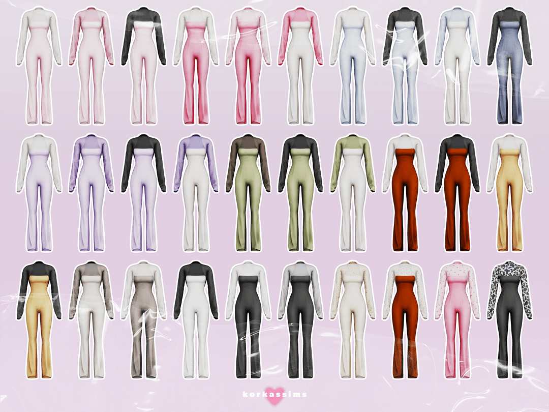 Галерея мода Сет одежды Jumpsuit & cardigan #1